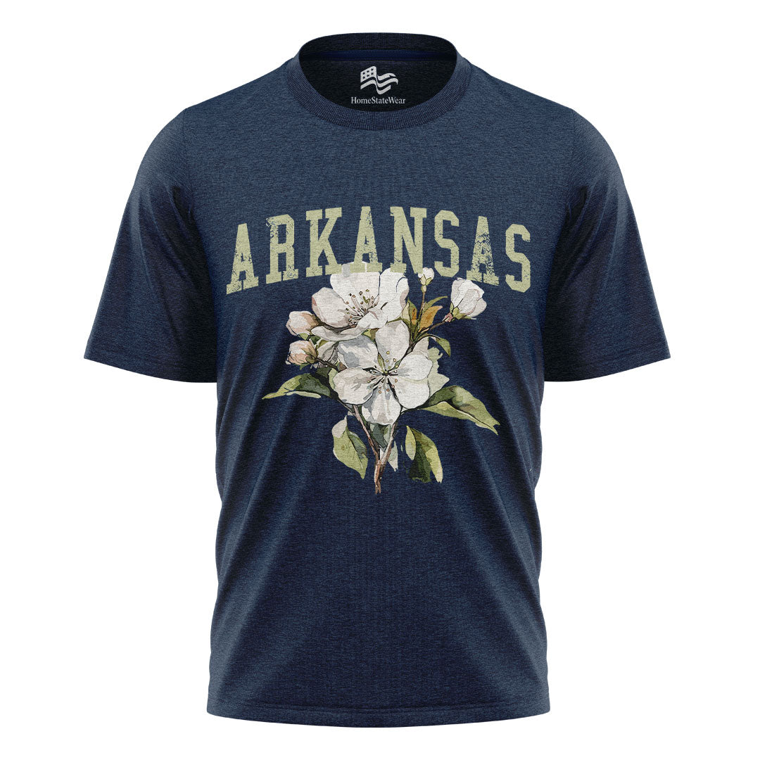 Arkansas State Flower Comfort Colors Tee | Apple Blossom Botanical