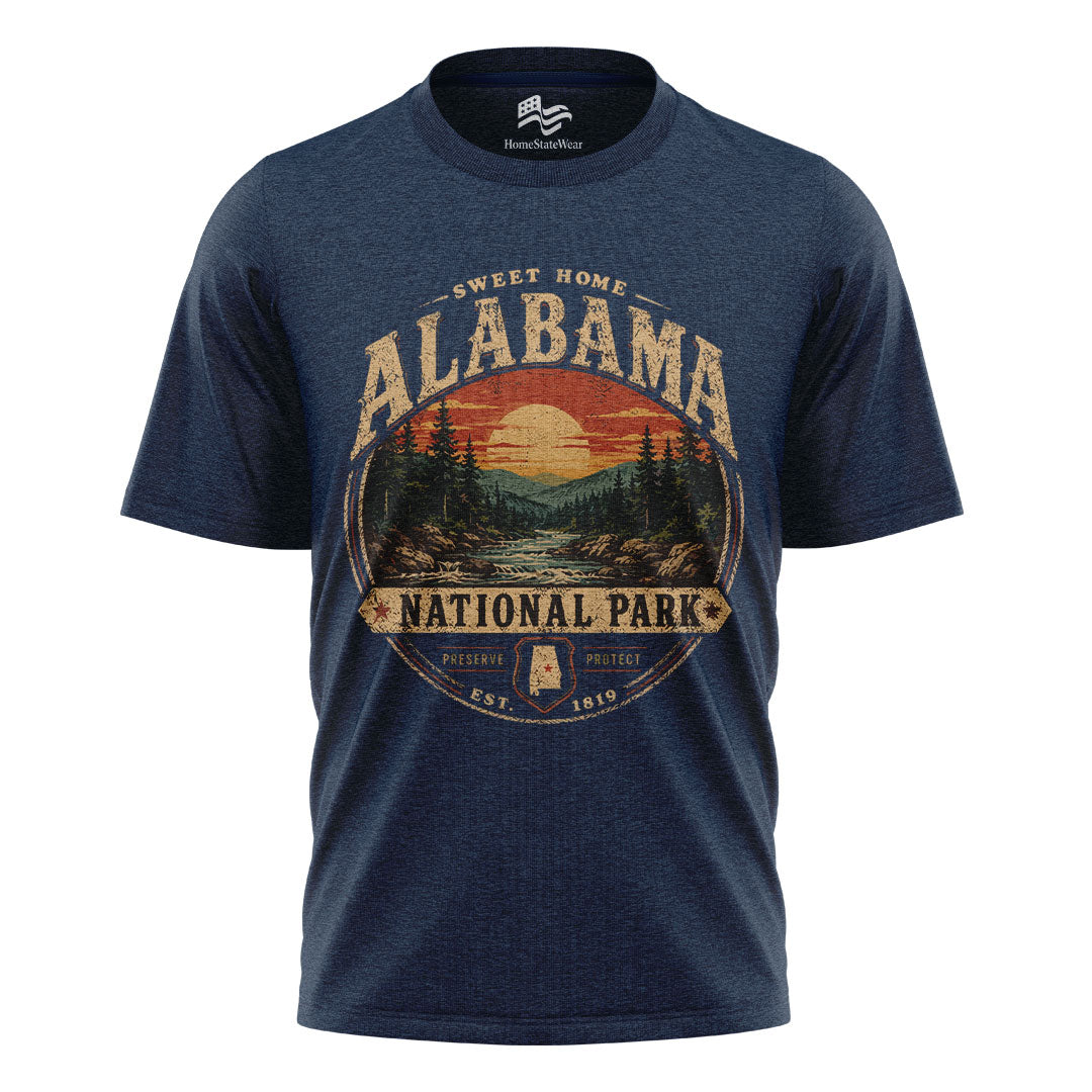 Alabama Wilderness Vintage Adventure Graphic Tee