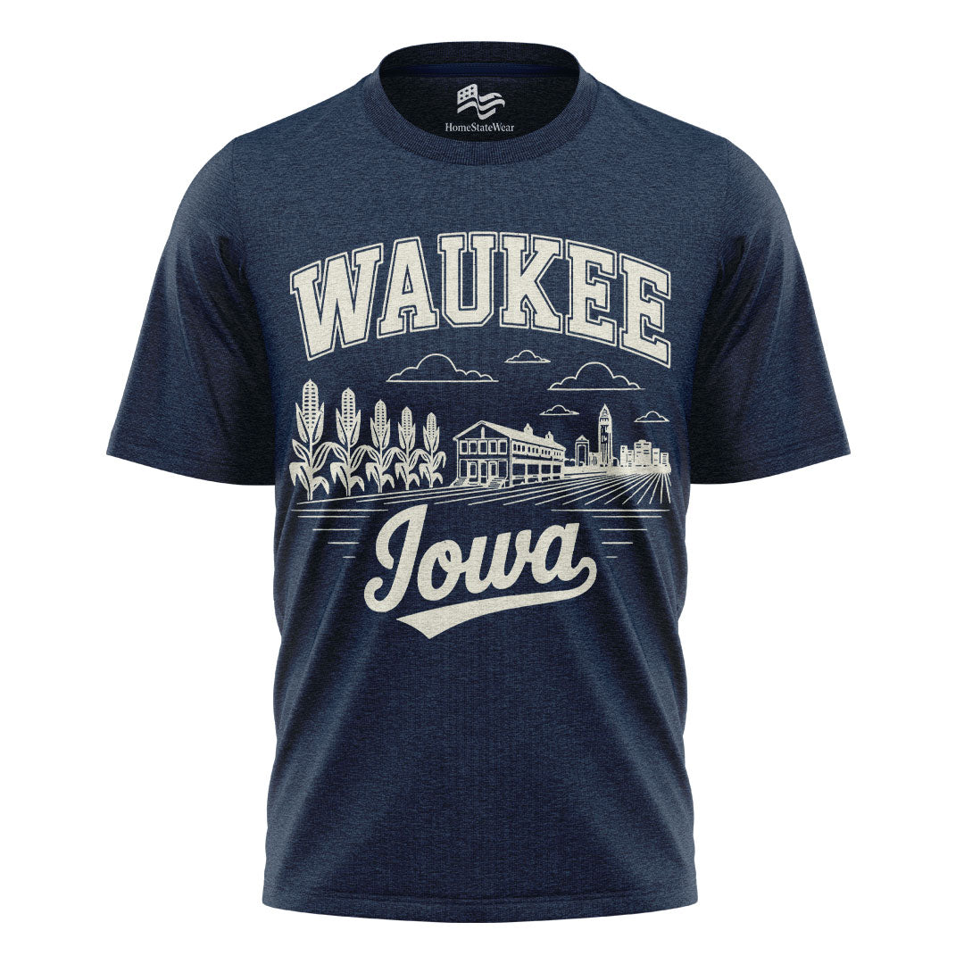 Waukee Iowa Comfort Colors Tee | Midwest Skyline Shirt