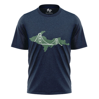 Upper Peninsula Michigan T-Shirt, UP Bridge Tee