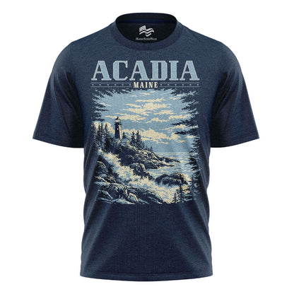 Acadia National Park Comfort Colors Tee | Maine Lighthouse Shirt