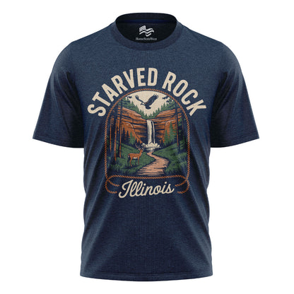 Starved Rock Illinois Tee | Waterfall Canyon Nature Shirt