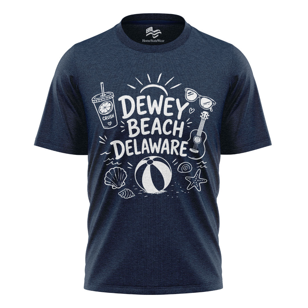 Dewey Beach Comfort Colors Tee | Delaware Summer Beach Shirt