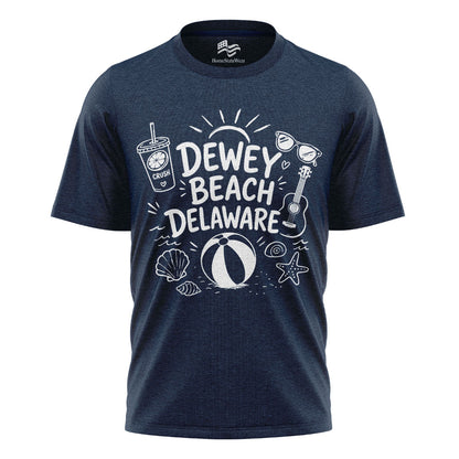 Dewey Beach Comfort Colors Tee | Delaware Summer Beach Shirt