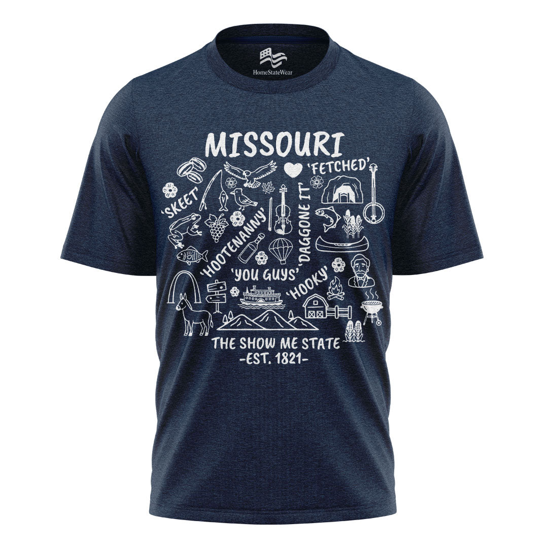 Show Me State Missouri T-Shirt, Midwest Slang Ozark Culture Tee
