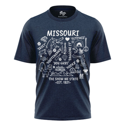 Show Me State Missouri T-Shirt, Midwest Slang Ozark Culture Tee
