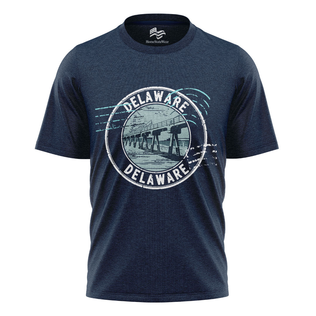 Delaware Bridge Graphic Tee | Scenic Landmark Souvenir Shirt