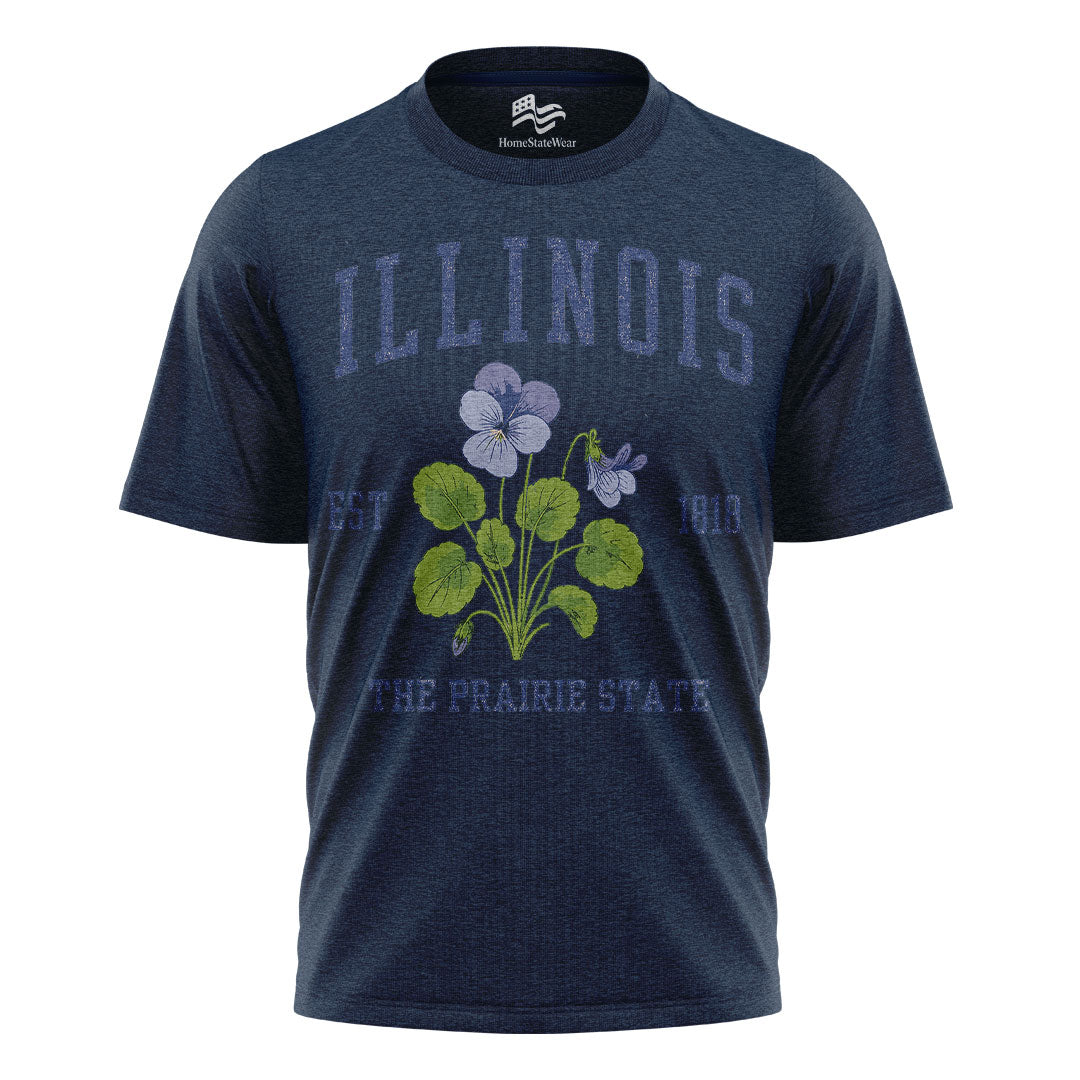 Illinois State Flower Tee | Prairie State Vintage Shirt