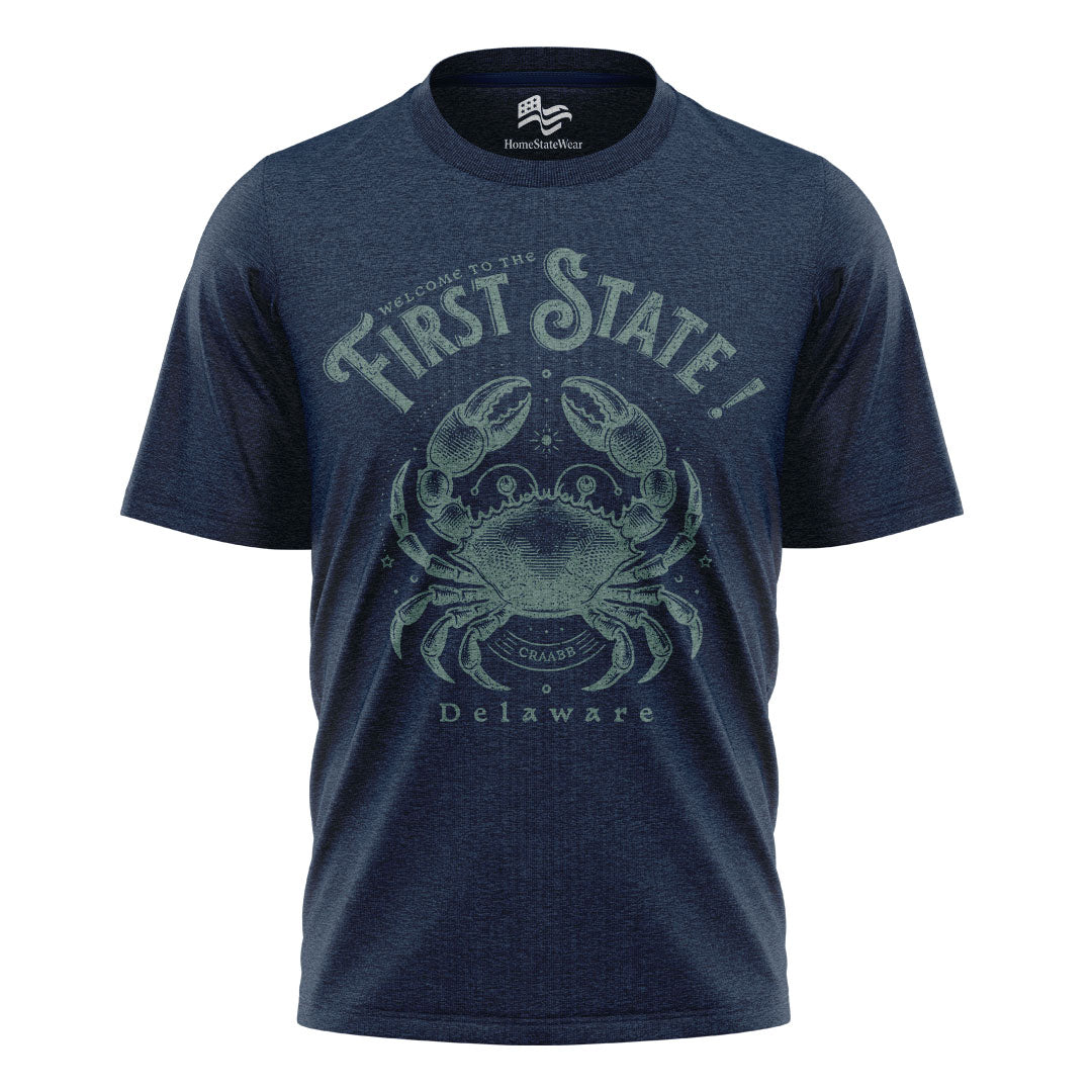 Welcome to Delaware Crab Tee | The First State Souvenir Shirt