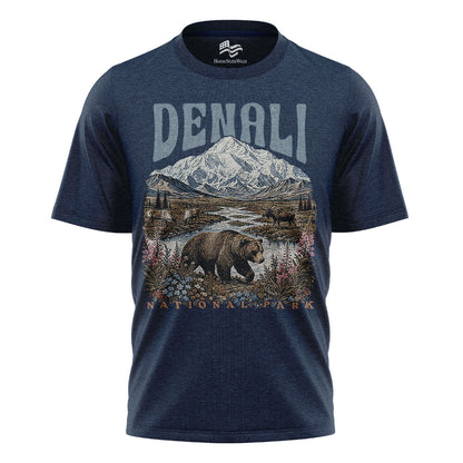 Retro Alaska Mountain Tee, Nature Lover Gift