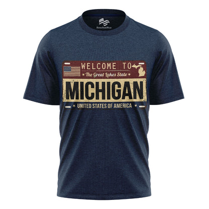 Welcome to Michigan T-Shirt | Great Lakes State Gift Tee