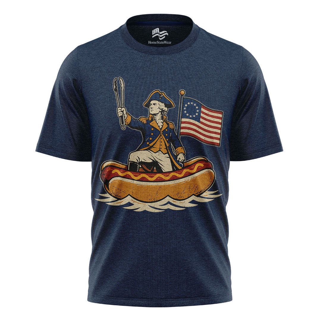 Delaware Dog Hotdog Tee | Funny Patriotic 4th of July Shirt