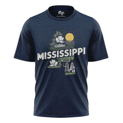 Mississippi Retro Home State T-Shirt