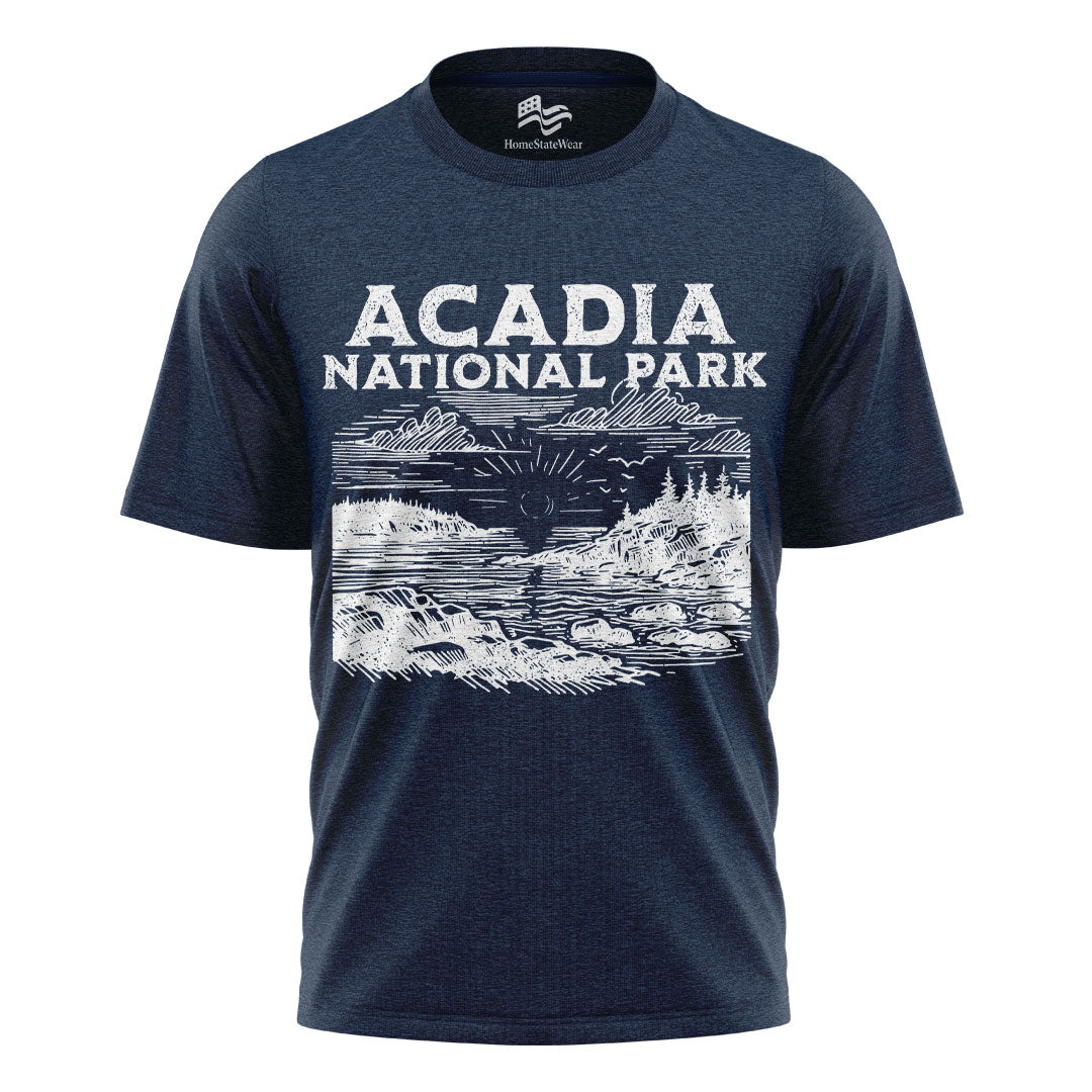 Acadia National Park T-Shirt | Maine Outdoor Travel Te