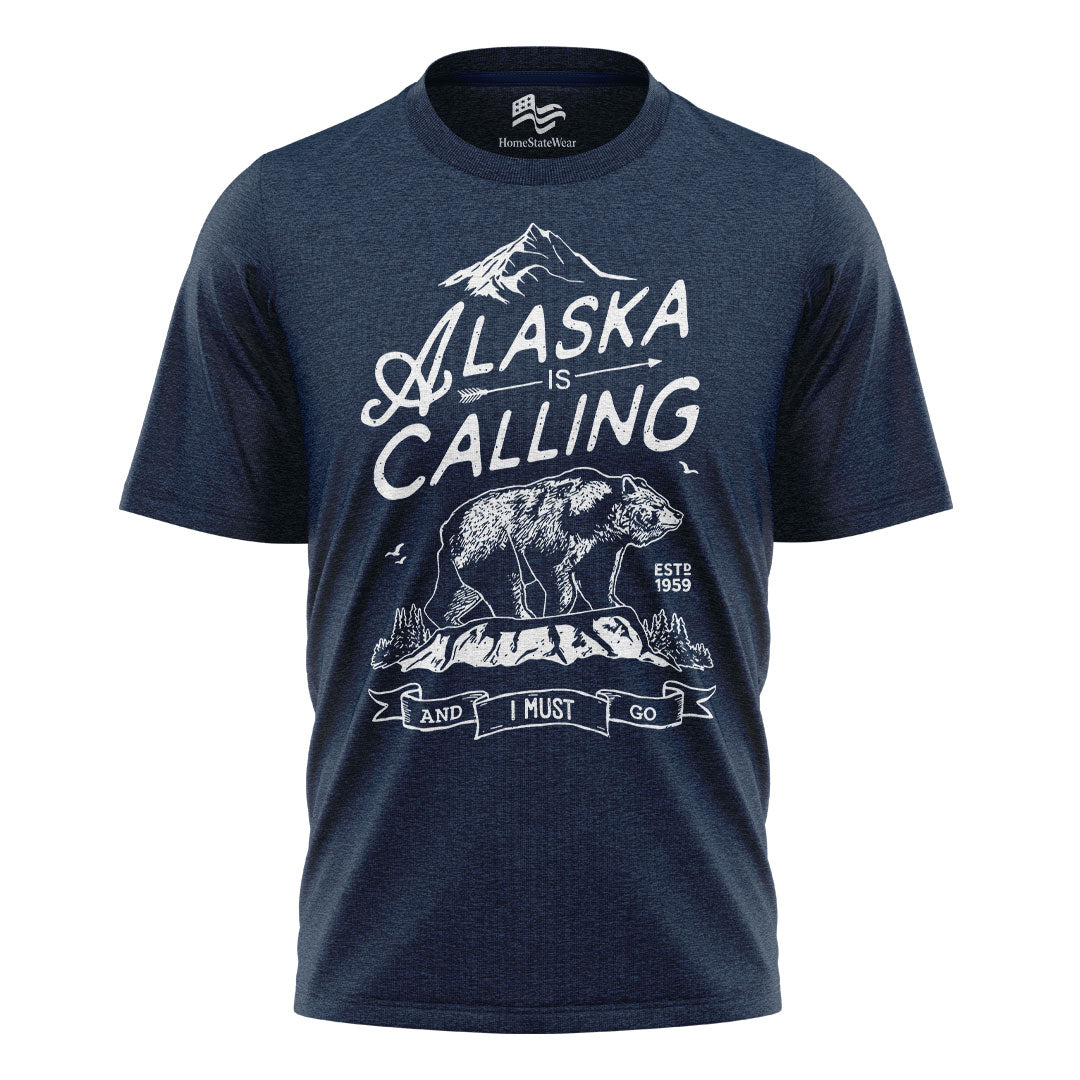 Alaska Is Calling Bear Travel Vacation Shirt