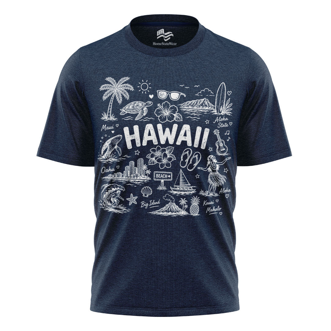 Hawaii Aloha State Comfort Colors Oahu Vacation Souvenir Shirt