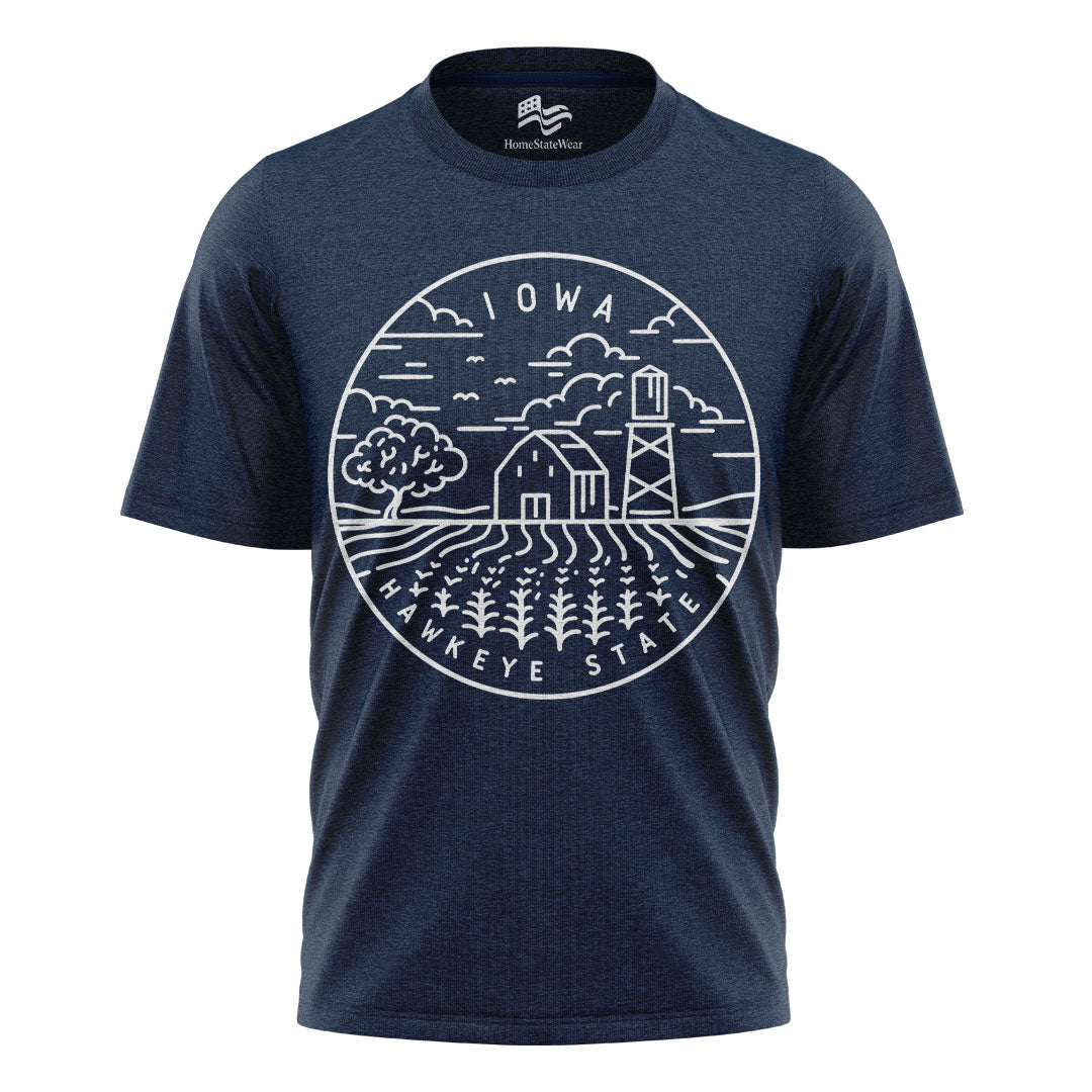 Iowa Hawkeye State T-Shirt | Unisex State Pride Tee