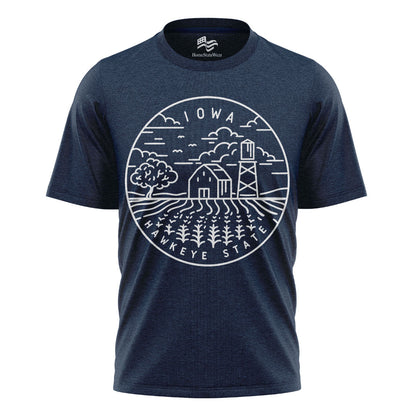 Iowa Hawkeye State T-Shirt | Unisex State Pride Tee
