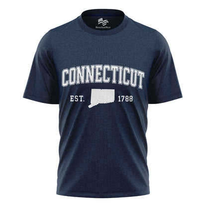 Connecticut Varsity Style Tee | Campus Inspired State Pride Shirt