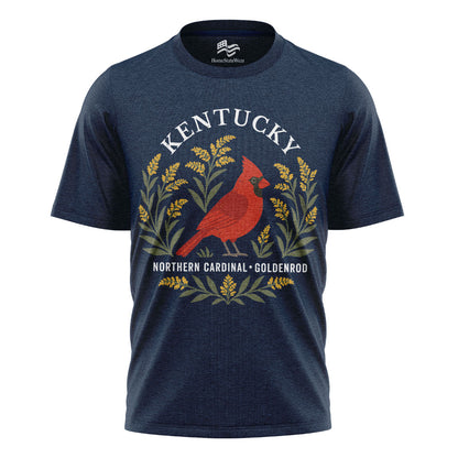 Kentucky Cardinal & Goldenrod Tee | Bird Lover Nature Shirt