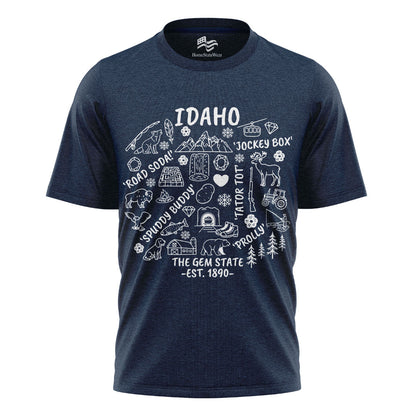 Idaho Icon T-Shirt | Gem State Outdoor Graphic Tee