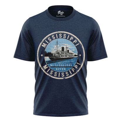 Mississippi Postal Stamp T-Shirt, Vintage Travel Souvenir Tee
