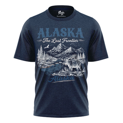 Alaska The Last Frontier T-Shirt, Vintage Mountain Nature Tee