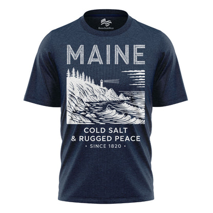Maine Lighthouse T-Shirt | Rugged Coastal Souvenir Tee