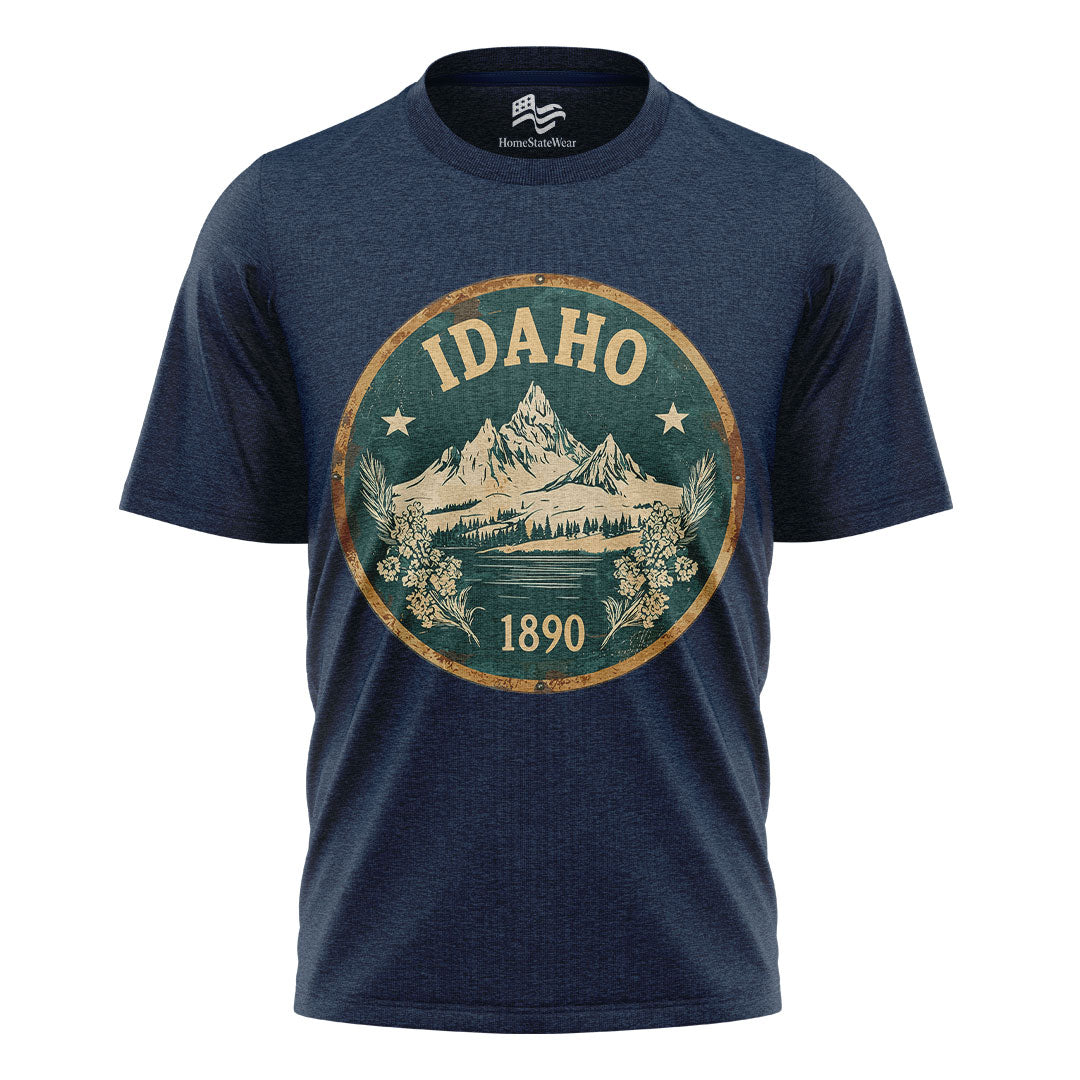 Idaho Mountain Graphic Tee | Scenic Nature Hiking Shirt