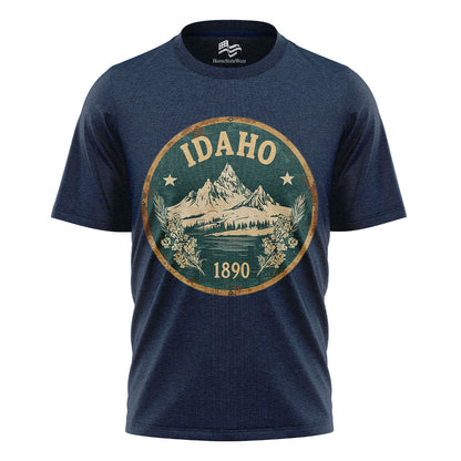 Idaho Mountain Graphic Tee | Scenic Nature Hiking Shirt