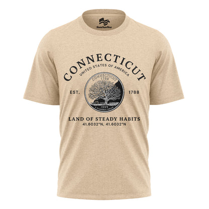 Connecticut Constitution State Tee | Vintage Souvenir Gift Shirt