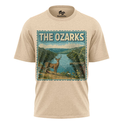 Ozarks Deer Scene T-Shirt, Vintage Missouri State Pride Tee