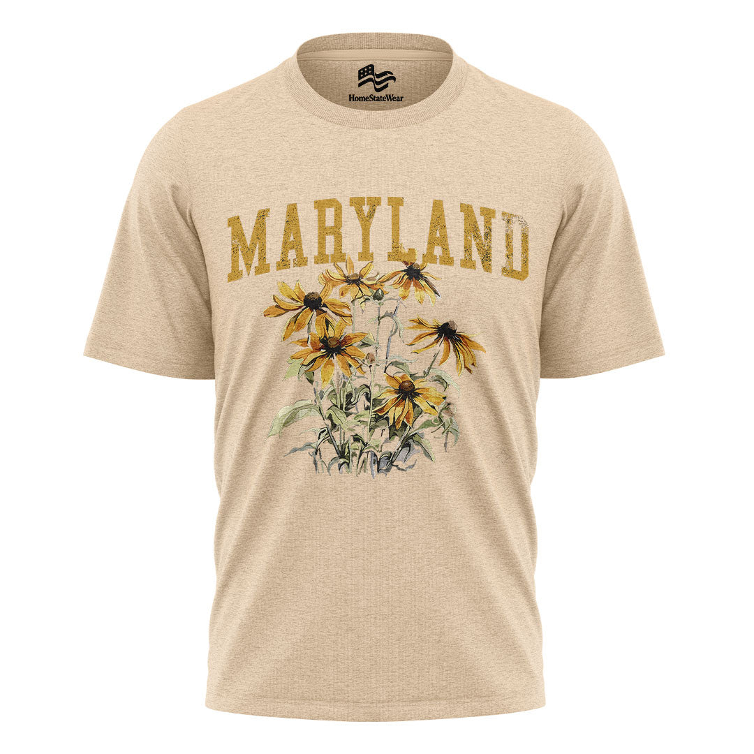 Maryland Black-Eyed Susan Comfort Colors Tee | State Flower Gift Shirt