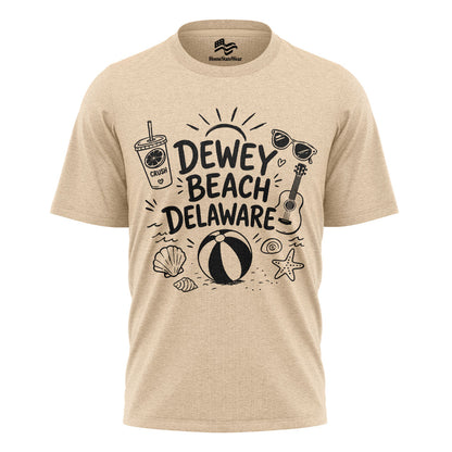 Dewey Beach Comfort Colors Tee | Delaware Summer Beach Shirt