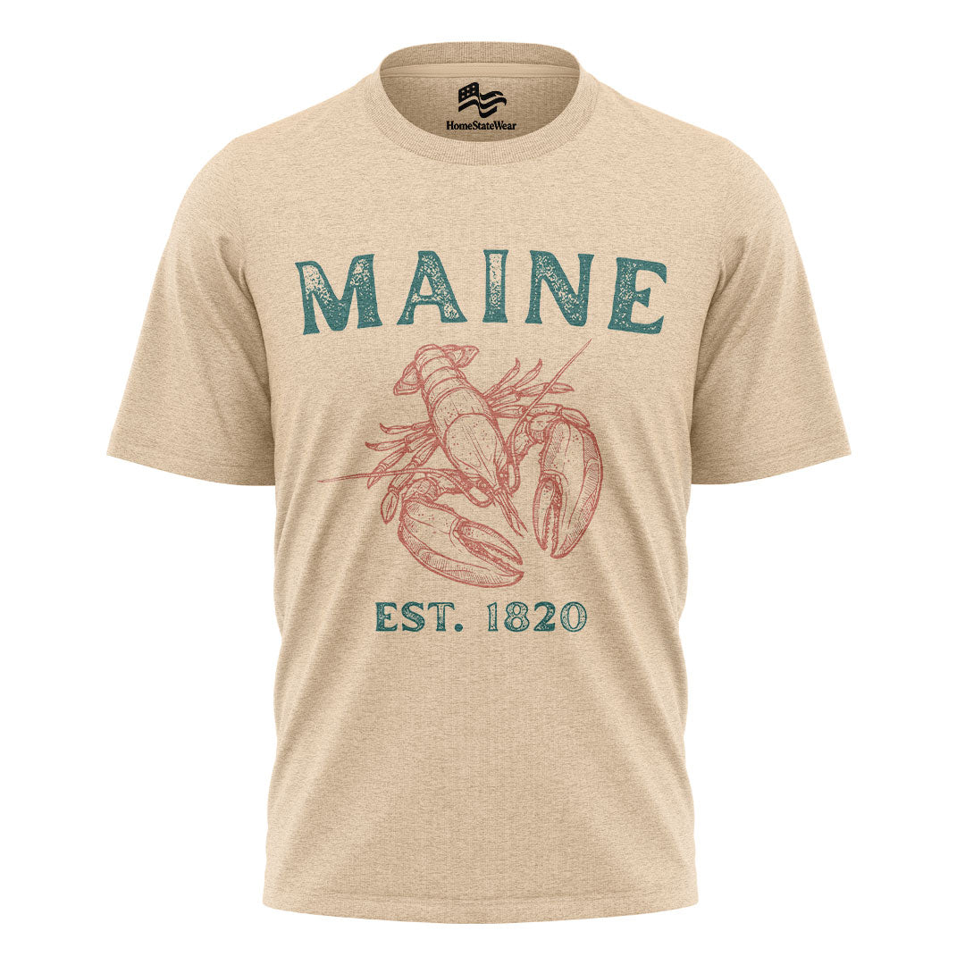 Maine Lobster Comfort Colors Tee | Coastal Souvenir Shirt