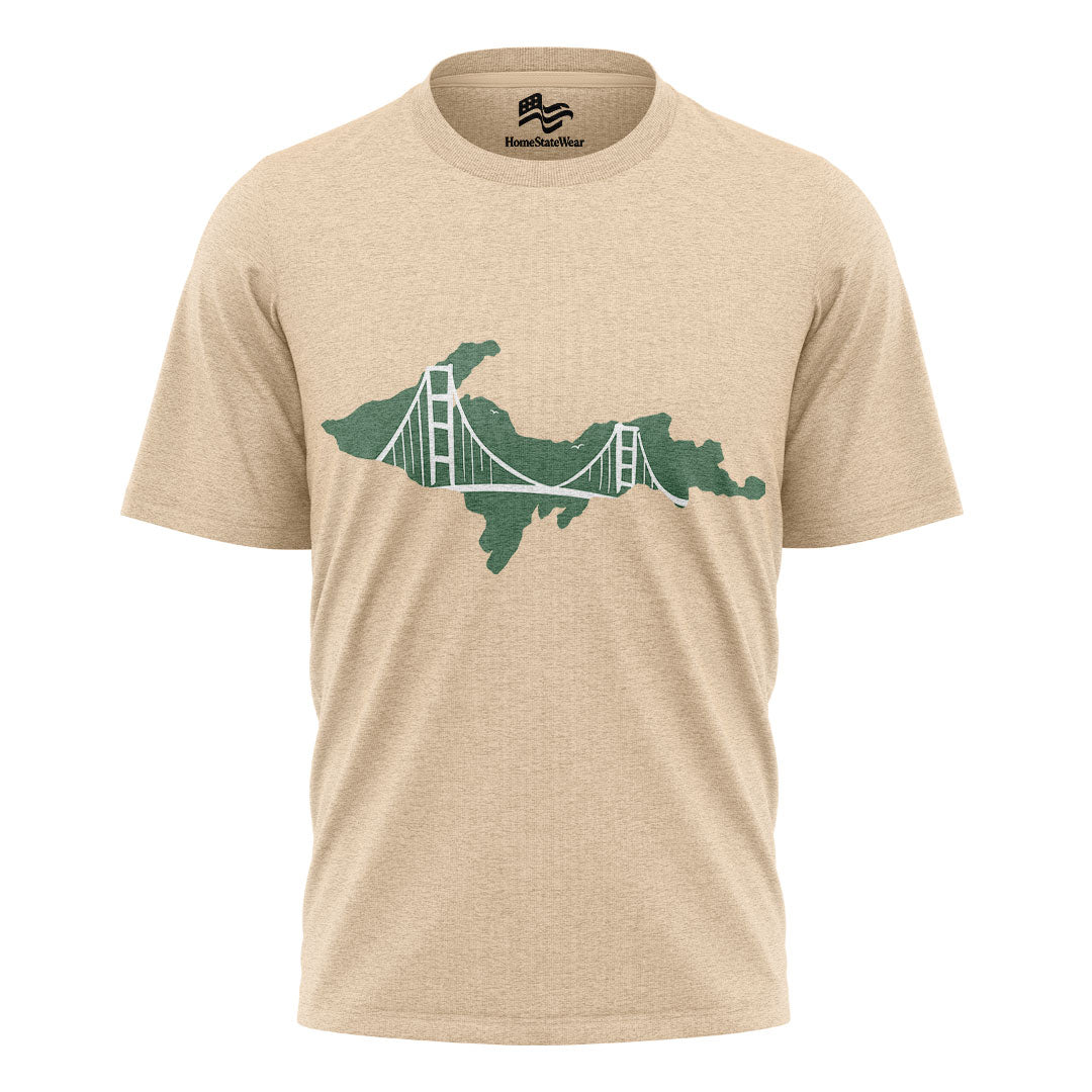 Upper Peninsula Michigan T-Shirt, UP Bridge Tee