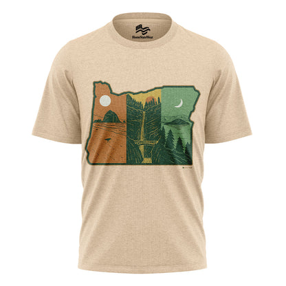 Layers of Oregon T-Shirt, Vintage Nature State Pride Tee