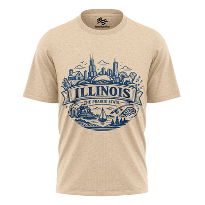 Illinois Prairie State Tee | Vintage Midwest Graphic Shirt