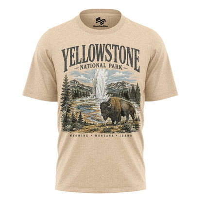 Yellowstone Bison Comfort Colors Retro National Park Shirt