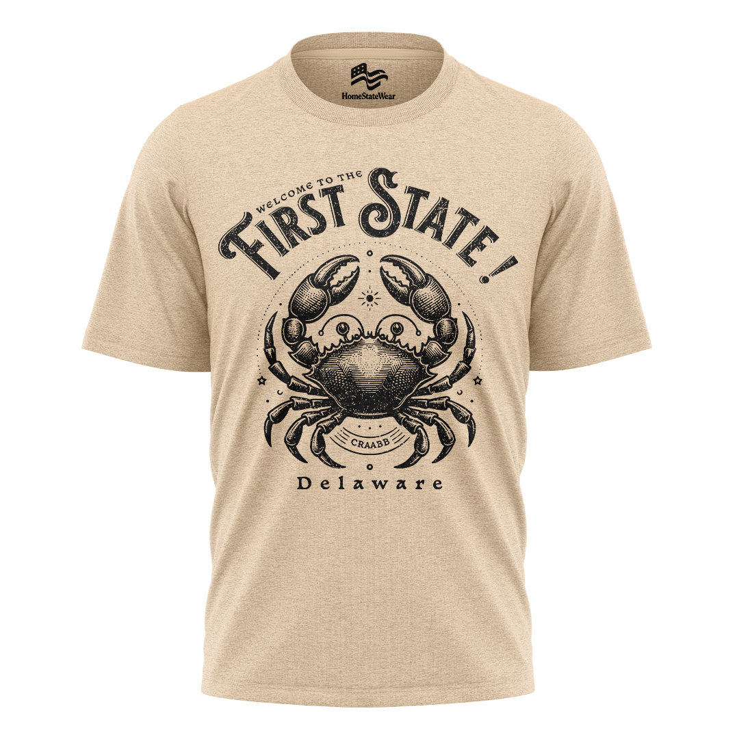 Welcome to Delaware Crab Tee | The First State Souvenir Shirt
