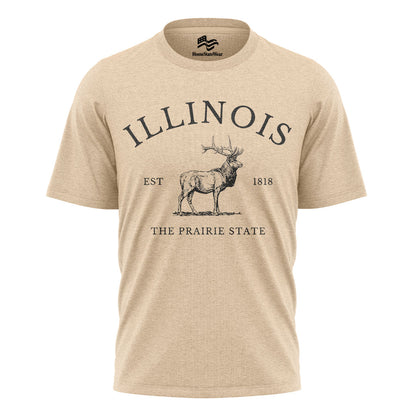 Illinois Elk T-Shirt | Prairie State Wildlife Tee