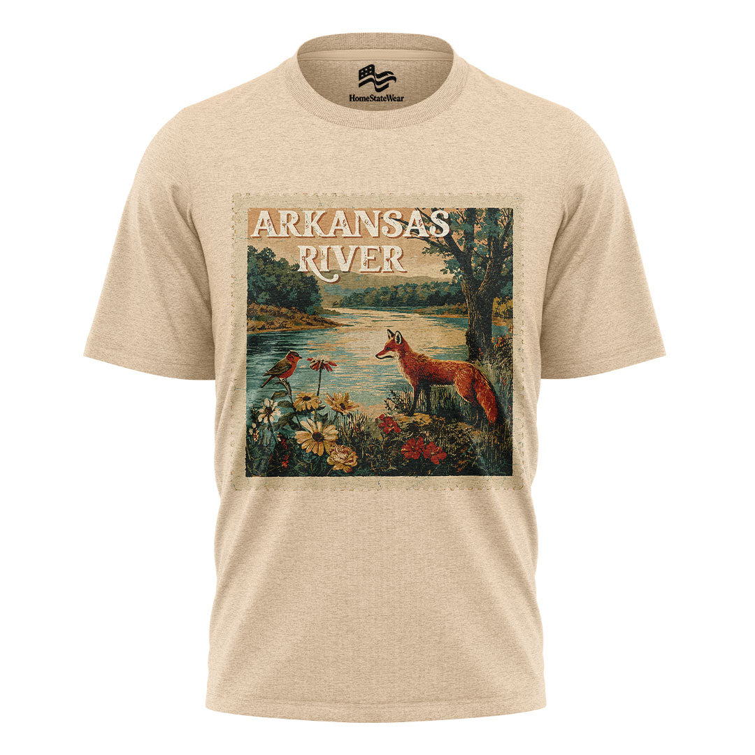Arkansas River Fox Stamp Tee