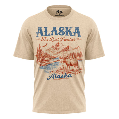 Alaska The Last Frontier T-Shirt, Vintage Mountain Nature Tee