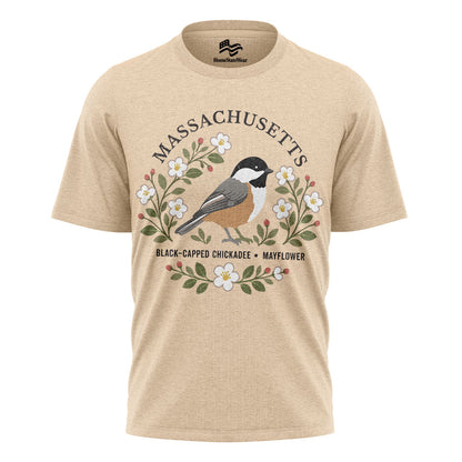 Massachusetts Chickadee T-Shirt | Mayflower Nature Gift Tee
