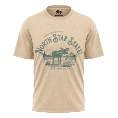Welcome to Minnesota T-Shirt, North Star State Moose Tee