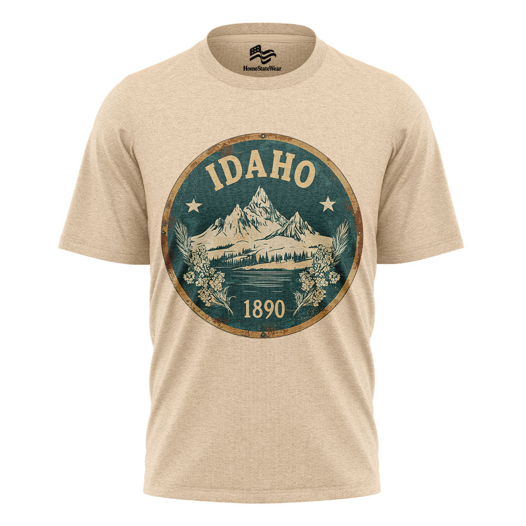 Idaho Mountain Graphic Tee | Scenic Nature Hiking Shirt