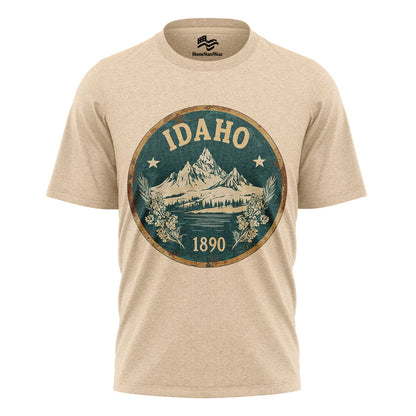 Idaho Mountain Graphic Tee | Scenic Nature Hiking Shirt