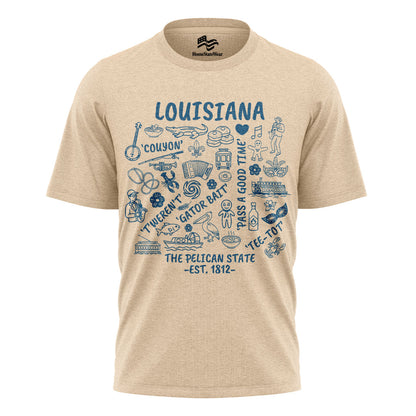 Louisiana Pelican State Tee | Cajun Bayou Graphic Shirt