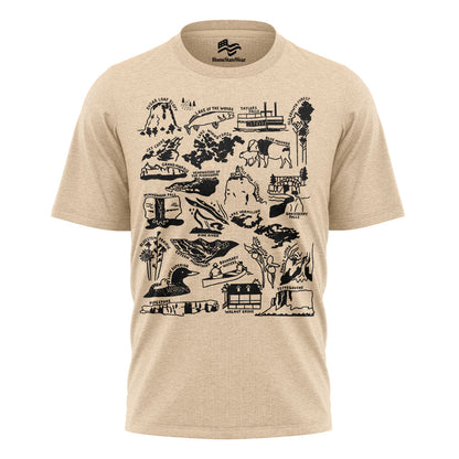Minnesota Nature Checklist T-Shirt