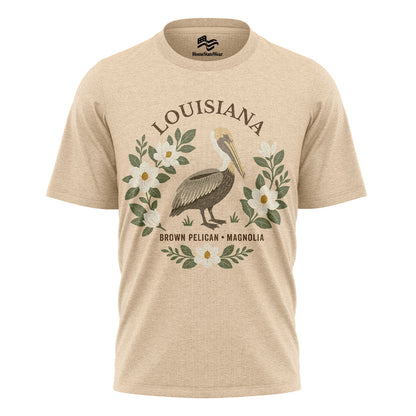 Louisiana Brown Pelican Tee | Magnolia Nature Gift Shirt